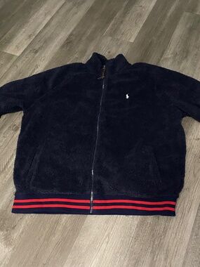 Polo Ralph Lauren Sherpa Varsity Jacket Men’s XXL Navy New